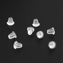 DIY Plastic Transparent Bullet Head Ear Studs/Ear Plugs in Stock Small