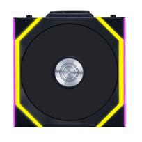 LIANLI 120mm ARGB Fan, Reverse Model, UNI FAN RS SL Wireless 120 BK Single Pack, 2.4GHz Wireless, Cable Management-Free, FDB, Side LED Strip,