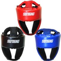 Sagitar Sanda Adjustable Boxing Helmet with Face Shield - Taekwondo Head Guard Protective Gear Large (L) mėlyna
