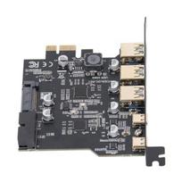PCIe to USB 3.2 Gen 2 Card, 20Gbps, 5 Ports (3 USB Type-A, 2 USB Type-C), Expansion Card for Windows 781011, Linux, and OS X PCs.