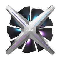 ALSEYE X12 Case Fan ARGB PWM Computer Air Cooling PC High Performance Quiet Operation 120mm RGB Reverse Blade (Gray, Exhaust Fan)