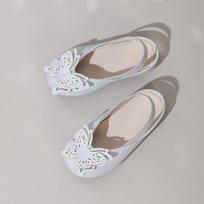 Glitter Gradient Butterfly Low-Cut Toddler Princess Shoes 22