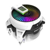 ALSEYE W90 CPU Cooler, Temperature-Displaying CPU Cooler for Small Form Factor PC Cases, with Powerful 90mm ARGB Illuminated Fan and Built-in 40mm