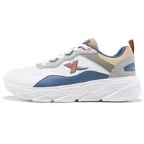 Xtep Fashionable Versatile Comfortable Low-Top Casual Running Shoes Men sneakers White Gray Blue 875319110057-6 40