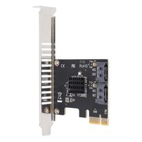 PCI Express x1 to 2-port SATA 3.0 expansion card PH52A with JMB582 chipset. PCIe SATA expansion board. Proxmox passthrough confirmed.
