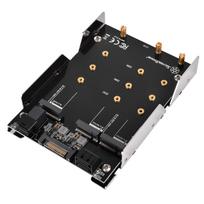 SilverStone 3.5-inch HDD to 3 M.2 SSD Conversion Adapter SST-SDP12