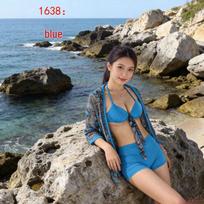 Brand Swimwear Steel Underwire Sexy Bikini Three-Piece Set for Women - Style 1638 Fits 90-110 lbs, 150-175 cm