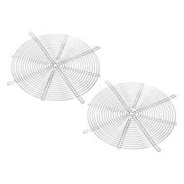 PATIKIL 2-Pack Finger Grills, 28x28cm Fan Grill Protective Cover, Dustproof Mesh Fan Guard, Metal, Round, Ventilation Fan Filter Replacement,