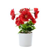 Sunflower Plant Artificial Flower Placement Plastic Simulation Bonsai with Flowerpot Counter Display Fake Plant Flowerpotted