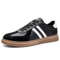 Men's Plus Size 47 German Cowhide Training Sneakers, Color Block Contrast White, Trendy Casual Sports Style 38 pilka