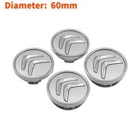 60mm Car Wheel Center Hub Cover Caps for Citroen Picasso C2 C3 Berling DS4 DS6 DS3 Xsara Cactus Saxo C4 C5 C1 Elysee Styling