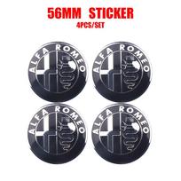 4Pcs Car Wheel Center Hub Caps Stickers Emblem Decal waterproof For Alfa Romeo Giulia Stelvio MiTo Giulietta Tonale ALFA 4C For Alfa Romeo