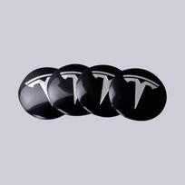 Car Styling Car Wheel Hub Center Badge Caps Auto Decorative Accessories for Tesla Model Y juniper Model 3 highland Coil Mod WYE for Tesla
