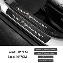For For Alfa Romeo gt 147 156 159 166 Car Threshold Anti Scratch Sticker Decals AutoTailgate Door Sill Tape Protector Strip