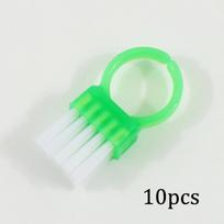 10PCS Mini Ring Nail Dust Cleaning Brush Soft Bristle Professional Manicure Dust Remover Tool