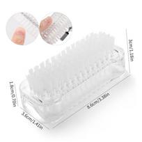 Double Sided Nail Brush Hand Fingernail Toe Cleaner Scrubbing Manicure Pedicure Tool For Men Women