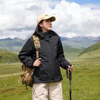 Men's and Women's Hooded Winter Fleece-Lined Windproof Outerwear: Thick, Warm, Mountaineering Jacket 4XL