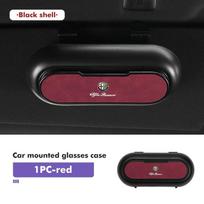 Car Glasses Case Storage Box Auto Accessories Sun Visor Holder For Alfa Romeo Giulia 147 Mito 156 159 166 GT Stelvio Brera
