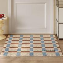 Entrance Scraping Mud Rubbing Soil Silk Ring Floor Mat American Light Luxury Home Floor Mat Door Dirt-Resistant Can Be Cut Into The Door Anti-Skid Mat 40*60cm