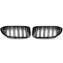 Front Bumper Grill For BMW 5 Series M5 G30 G31 520i 530i 540i ABS 2-Slat Gloss Black Front Kidney Grille