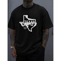 European sizes Texas Pride Lone Star Tee Men Graphic T Shirts Black Short Limited Edition Stylish Summer Outerwear S