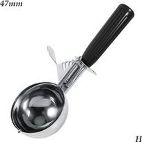 Rice Meat Balls Fruit Cookies Dough Mash Ice Ball  Spoon Ice Cream Scoop Food Portioner Cutter 47mm black