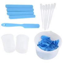 Silicone Measuring Cup Set for Epoxy Resin,600 & 100 Ml Mixing Cup, Silicone Spatula,Gloves Of Epoxy Resin,Easy To NONE