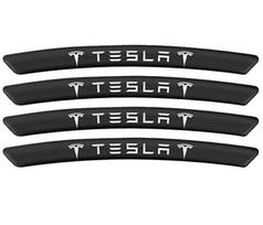 4PCS Car Wheel Hub Rim Stickers Auto Tire Decor Strip Accessories For Tesla Model 3 Model S Model X Coil Mod WYE K80 Coil Bonina For Tesla