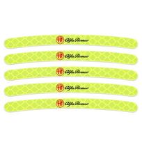 Diamond Grade Reflective Wheel Hub Sticker Decals Decoration For Alfa Romeo 156 159 147 4C 8C 166 Giulia Giulietta Mito Stelvio