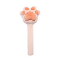 Cat Paw Massage Hammer Plush Toy For Relaxation And Stress Relief rožinė