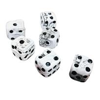 Set of Six Skull Design Dice for Party Games Tabletop Gaming Accessories Halloween Themed Game Dice Set for Casual and Themed Events one size balta