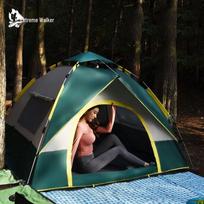 Oxford Cloth Outdoor Tent for 3-4 People - Perfect for Camping, Fishing, and Mountaineering 2 Person tamsiai žalia spalva