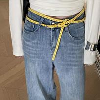 Spicy Girl Long Double-layer Belt PU Leather Y2K Belt Fashion Punk Waistband  Male