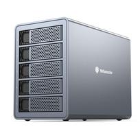 Yottamaster 5-Bay HDD Enclosure with 3.5-inch Daisy-Chain Function, USB 3.1 Gen.2 Type-C Connection, 24TB x 5 Drive Capacity, Suitable for Small and