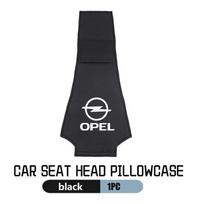 Car Logo Headrest Cushion Cover Badge Head Neck Pillow Case For Opel Meriva Mokka Grandland Vectra Zafira Vivaro Antara