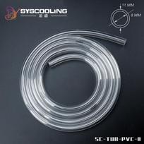 2 meters/lot PVC tube for water cooling ID8mm OD11mm transparent color water cooling hose N8 soft tube flexible tube