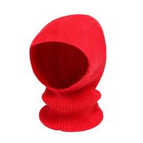 Windproof Balaclava Hat Solid Color Neck Collar Beanies Cap Kawaii Knitted Hooded Cap  Autumn