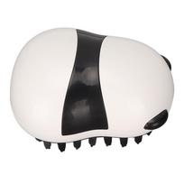 Soft Pet Panda Bath Brush Flexible Ergonomic Long Handle Pet Brush Non Slip Durable Wet Dry Massage Brush Daily Cleaning