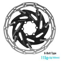 2025 RYET Bicycle Brake Rotors 6-Bolts&Center-Lock 140mm/160mm MTB Road Bike Bicycle Parts Disc Brake Rotors Cycling Accessories 6-Bolts 160mm