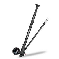 ENLEE Bicycle Front Fork Pump Mountain Bike With Meter High Pressure Pump American And French Universal Inflatable Pump 300PSI 300Psi black