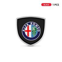 3D Car Styling Shield Emblem Badge Metal Stickers Decor Decals  For Alfa Romeo 159 Giulietta Giulia 147 Mito 156 166 Stelvio