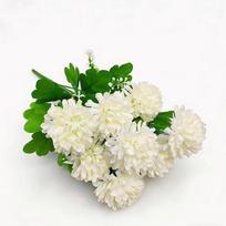 10 Heads Artificial Flower Bouquet Bridal Bouquets Pink Realistic Silk Flowers With Stem Floral Arrangement Simulation Hydrangea