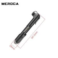 MEROCA High-Pressure Portable Bike Pump Universal Inflator for MTB Road Bikes Bicycle Tires Balls Cycling Accessories No Barometer