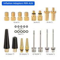 Deemount Inflator Adaptor Multi-Type For Bike Motorcycle Large Engineering Vehicle Tire Valve Bicycle Air Pump Nozzle Extender Mix P089-A26