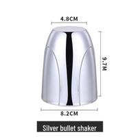 Creative Electroplated Bullet-Head Dice Shaker Cup with Logo Printing