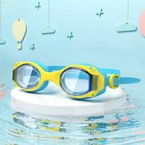 Childrens Antifog Swim Goggles With Organic Glass Lenses For Kids Water Sports Blue