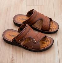 Men's Dual-Use Waterproof Flip-Flop Sandals with Breathable Material and Soft Footbed Summer 35