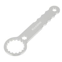 HASSNS Bottom Bracket Wrench Bike Aluminum Alloy Hollowtech Central Movement Tool Integrated Crankset Crank Bicycle BB Wrench HA Silver