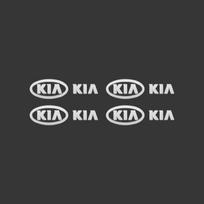 Metal emblem Auto Decor Decals Reflective car button and Wiper Stickers For Kia Picanto Rio Ceed Sportage K5 Cerato Sorento Soul