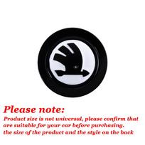 Car Steering Wheel Stickers Decoration Rim for Skoda Rapid Fabia Octavia Yeti Kodiaq Superb Kamiq Karop Felicia Citigo VRS VII R For SKODA juoda balta spalva